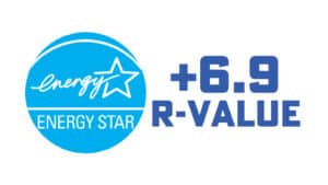6.9 tested R-value to help insulate your home